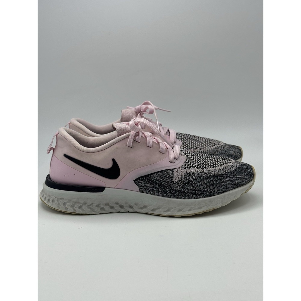 Nike Odyssey React Flyknit Women Sneakers 8 Pink Mesh Lace Up Running Shoes